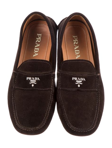 prada driver loafers|brown suede espadrilles men.